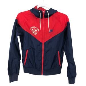 Nike Vintage U.S. Olympic Team Full Zip Windbreaker Jacket Size S